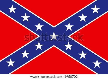 Usa Rebel Flag Stock Vector Illustration 1950702 : Shutterstock