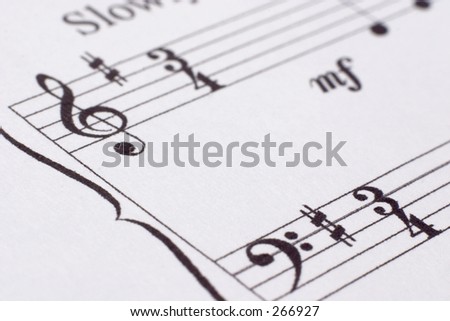 Close-up of music score