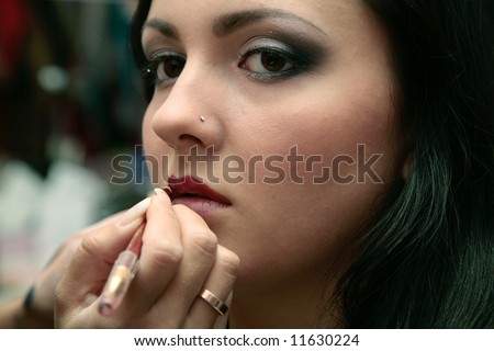 make-up for a girl in east style