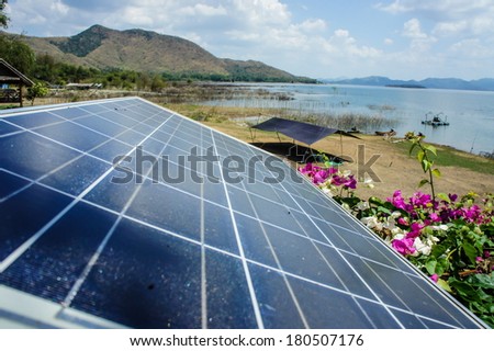 solar cell in Thailand National Park