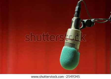 Microphone With Text Area