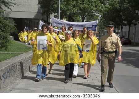 Demonstration of Amnesty International