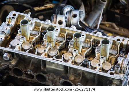 diesel engine detail  for repair