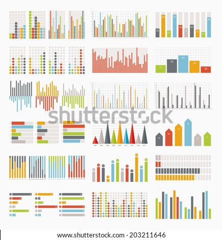 Big set of infographics elements