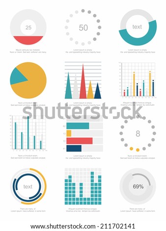 Set Of Infographics Elements Stock Vector Illustration 211702141