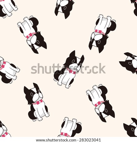 Animal dog icon, 10,seamless pattern