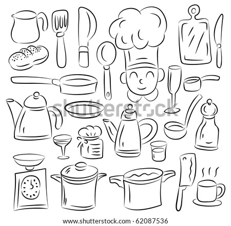 Kitchen Draw Stock Vector Illustration 62087536 : Shutterstock