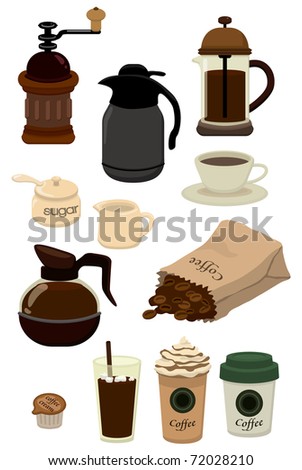 Cartoon Cafe Icon Stock Vector Illustration 72028210 : Shutterstock