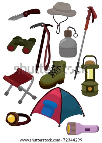 Cartoon Climb Equipment Icon Stock Vector Illustration 72344299 ...