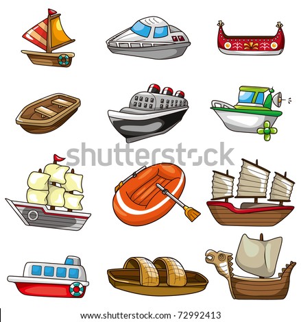 Cartoon Boat Icon Stock Vector Illustration 72992413 : Shutterstock