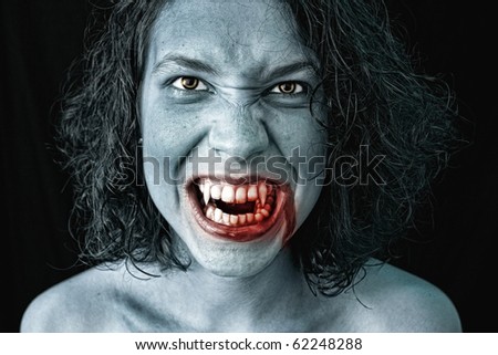 portrait of a female vampire