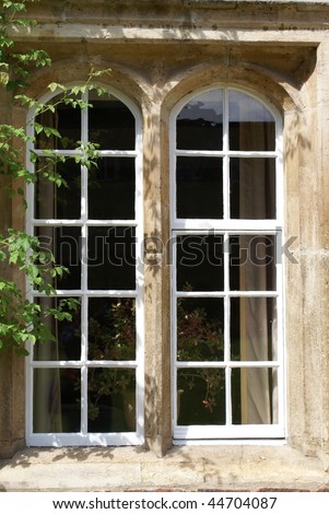 Window of residential house in Jesus College Cambridge University