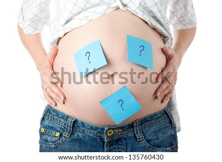 Similar – Foto Bild Baby belly with sticky notes