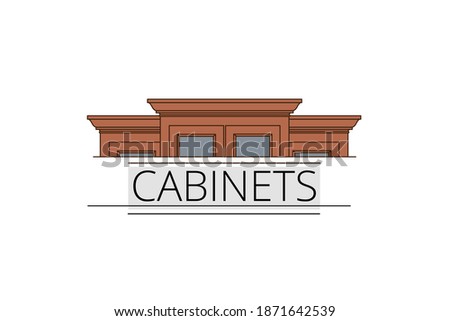 Vector illustration of Cabinets business concept