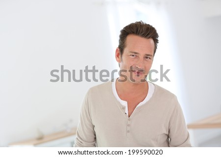 Portrait of handsome 40-year-old man