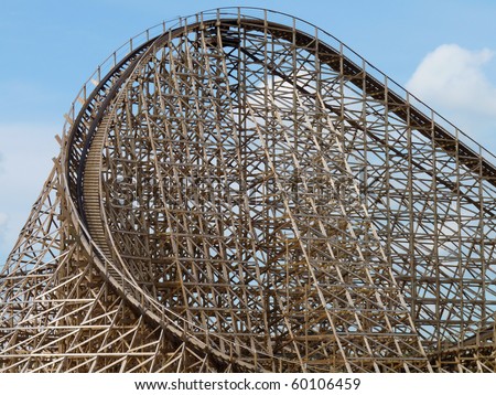 Rollercoaster Troy (Toverland Sevenum, The Netherlands) Stock Photo ...