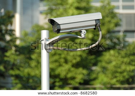 Outdoor security monitoring camera (video control system)
