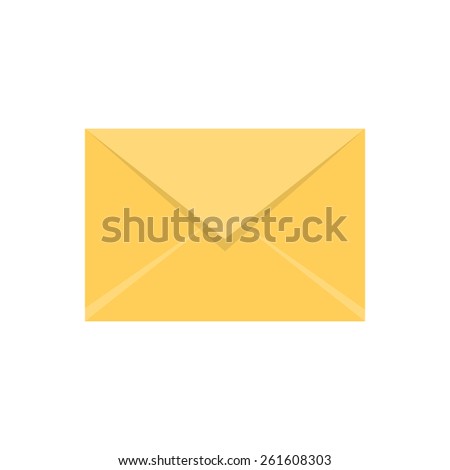 Envelope. Mail message symbol. Isolated icon pictogram. Eps 10 vector illustration.