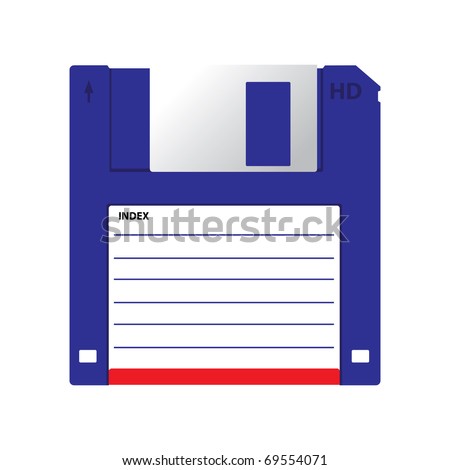 HD diskette old data media illustration