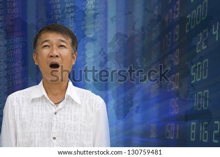 Businessman or stock broker