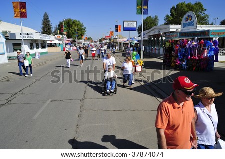 BAKERSFIELD, CA - SEPTEMBER 25: It was Senior Day at the Kern County Fair where admission was free for the over 55 crowd on September 25, 2009, in Bakersfield, California .