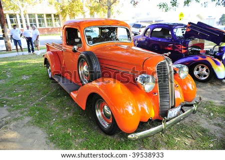 BAKERSFIELD, CA - OCT 24: This 1937 Dodge pickup truck appeared at the \