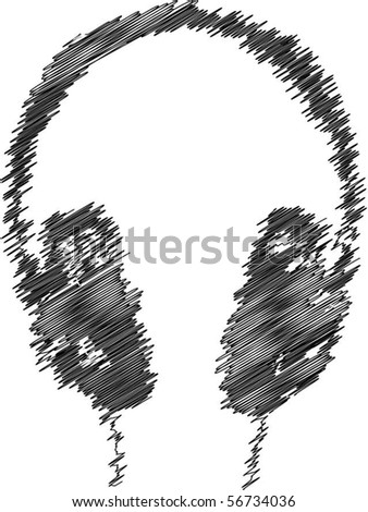 Headphones Stock Vector Illustration 56734036 : Shutterstock