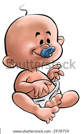 a beautiful baby with your blue pacifier