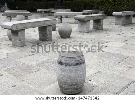 Stone chairs