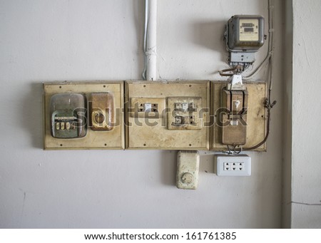 Old light switch.