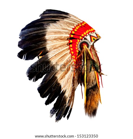 Native American Indian Chief Headdress (Indian Chief Mascot, Indian ...