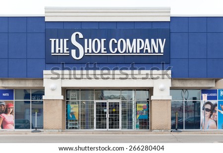 TORONTO,CANADA-APRIL 2,2015: The Shoe Company Store;The Shoe Company is a Canadian shoe and apparel store, originating from the Greater Toronto Area. They currently operate 65 stores