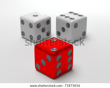 Three Rolling dices
