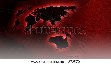 red map background