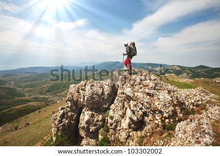 men in hike