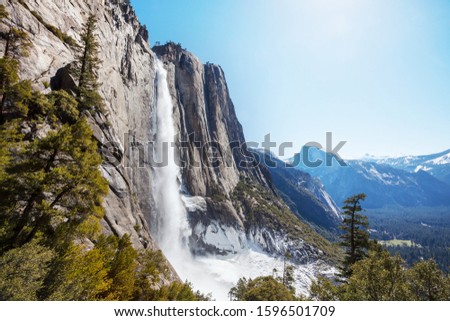 Similar – Foto Bild Wasserfall im Yosemite Nationalpark