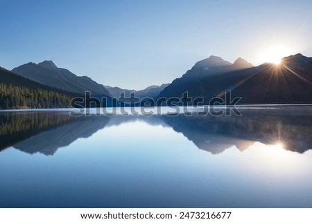 Similar – Image, Stock Photo mirrors mountain lake