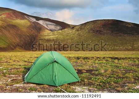 tent in mountain