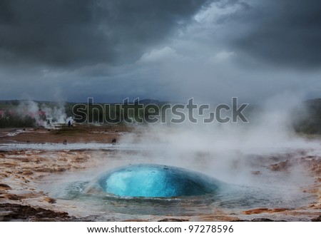 geyser On Iceland