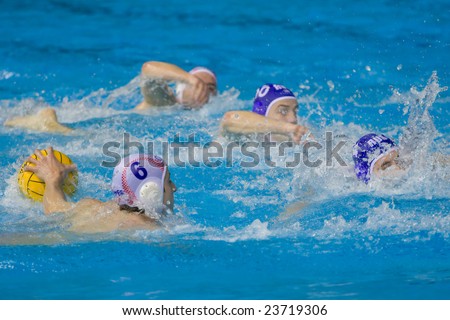 RIJEKA, CROATIA - JANUARY 21: water polo match between \