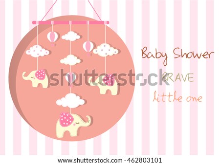 Baby crib hanging toy on stripe backgrounds,Vector illustrations