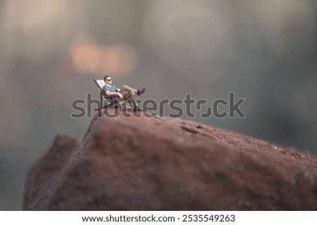 Similar – Image, Stock Photo Deckchairs in the high mountains