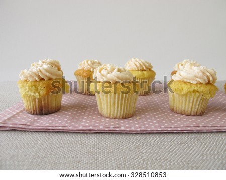 Gluten free cupcakes with cream cheese topping