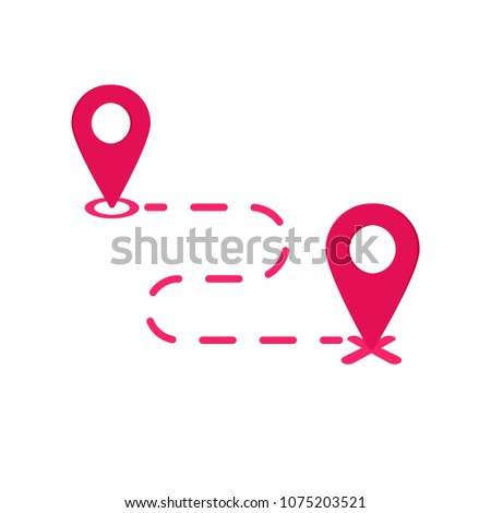 We've moved. Moving office sign. Clipart image isolated on white background