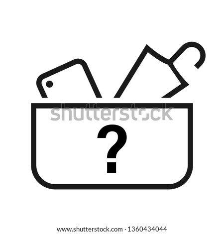 Lost & found icon. Clipart image isolated on white background