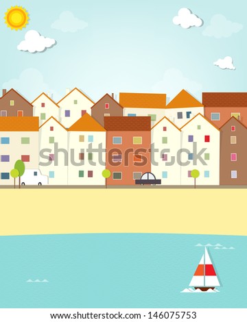 houses on the waterfront