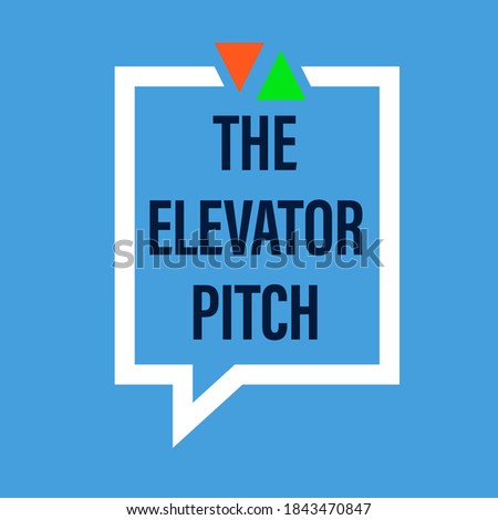 The elevator pitch design. Clipart image. illustration. Clipart image.