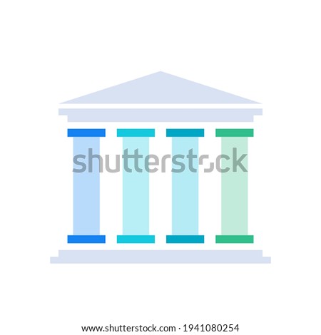 Four pillars diagram. Clipart image isolated on white background 商業照片 © 