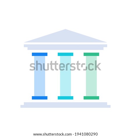 Three pillars diagram.Clipart image isolated on white background ストックフォト © 