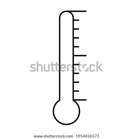 Blank Goal thermometer for teatchers. Clipart image isolated on white background.